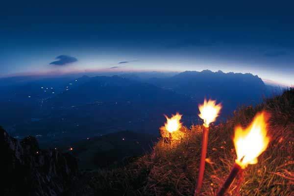 Feuerbilder im Brixental, Tirol