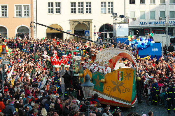 Karnevalsumzug in Braunschweig, Deutschland