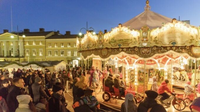Helsinki, Finnland - Weihnachtsmarkt