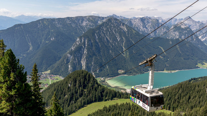 © Achensee Tourismus / Achensee, Tirol - Erlebniscard Rofanseilbahn / Zum Vergrößern auf das Bild klicken