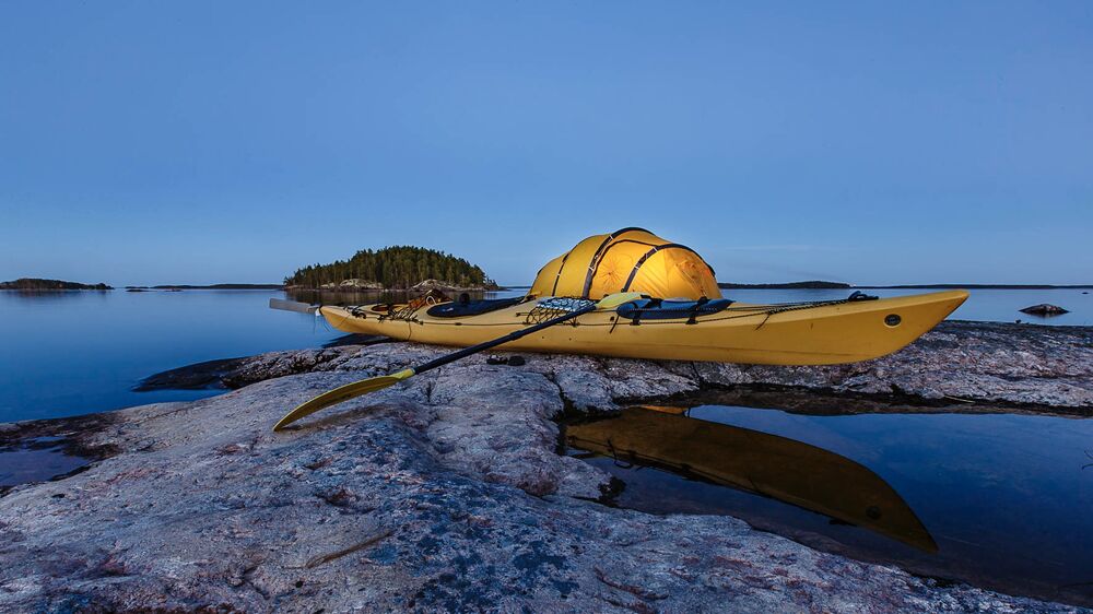 Lake Saimaa canoe, Finnland - Campen