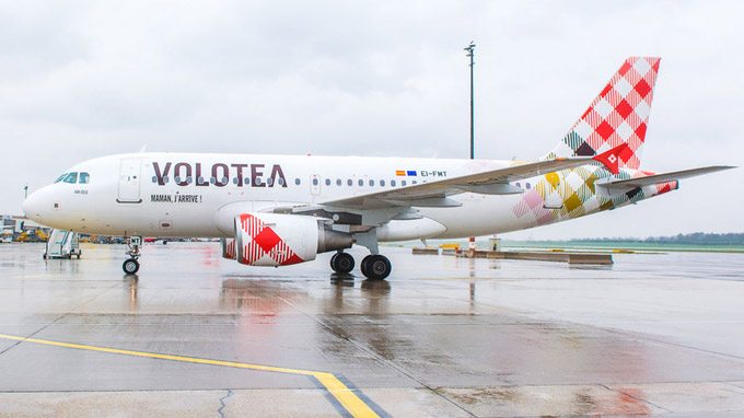 © Presse Flughafen Vienna / Airbus A319 von Volotea / Zum Vergrößern auf das Bild klicken