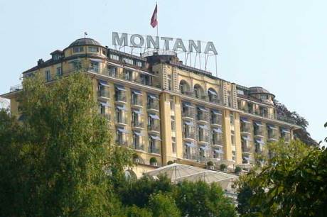 Art Deco Hotel Montana in Luzern, Schweiz