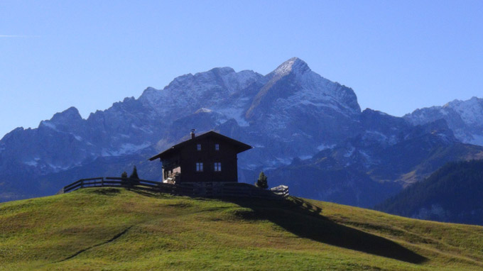 Zugspitzmassiv von Garmisch-Partenkirchen