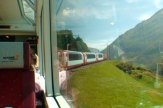 Glacier-Express, Schweiz - Streckenabschnitt / Zum Vergrößern auf das Bild klicken