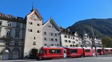 © Chur Tourismus / Arosabahn vor Obertor Chur