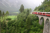 Foto © 55PLUS Medien GmbH, Wien / Bernina Express, Schweiz - Viadukt