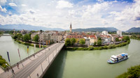 © Region Villach Tourismus - LIK Fotoakademie / Stefan Ebersberger / Villach, Kärnten - Draubrücke und Altstadt / Zum Vergrößern auf das Bild klicken
