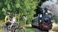 © NÖVOG / weinfranz.at / Waldviertelbahn - Radfahrer / Zum Vergrößern auf das Bild klicken