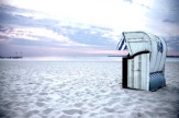 Am Strand von Travemünde, Deutschland / Zum Vergrößern auf das Bild klicken