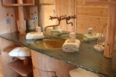Hotel Lüsnerhof, Südtirol - Badezimmer vom Badehaus / Zum Vergrößern auf das Bild klicken