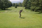 Golf in Bled, 18. Abschlag / Zum Vergrößern auf das Bild klicken