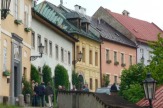 Banská Stiavnica, Slowakei - Häuserzeile / Zum Vergrößern auf das Bild klicken