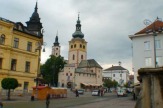 Banská Bystrica, Slowakei - Basteikirche vom Hauptplatz / Zum Vergrößern auf das Bild klicken