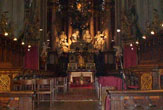 Stiftskirche Zwettl - unterer Teil des Hauptaltar / Zum Vergrößern auf das Bild klicken