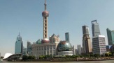 Shanghai, China - Pudong Skyline / Zum Vergrößern auf das Bild klicken