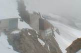 Jungfraujoch, Schweiz - Restaurant im Nebel / Zum Vergrößern auf das Bild klicken