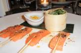Restaurant Taste it!, Wien - Sashimi von der Lachsforelle / Zum Vergrößern auf das Bild klicken