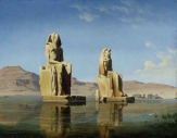 Panorama Museum, Salzburg - Ausstellung Kosmoramen: Hubert Sattler: Die Kolosse des Memnon in Ägypte / Zum Vergrößern auf das Bild klicken