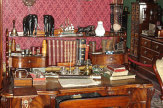Sherlock Holmes-Museum in London, GB - Schreibtisch / Zum Vergrößern auf das Bild klicken