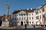 Sopron, Ungarn - Hauptplatz mit Dreifaltigkeitssaeule