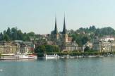 Luzern, Schweiz - Uferpromenade / Zum Vergrößern auf das Bild klicken